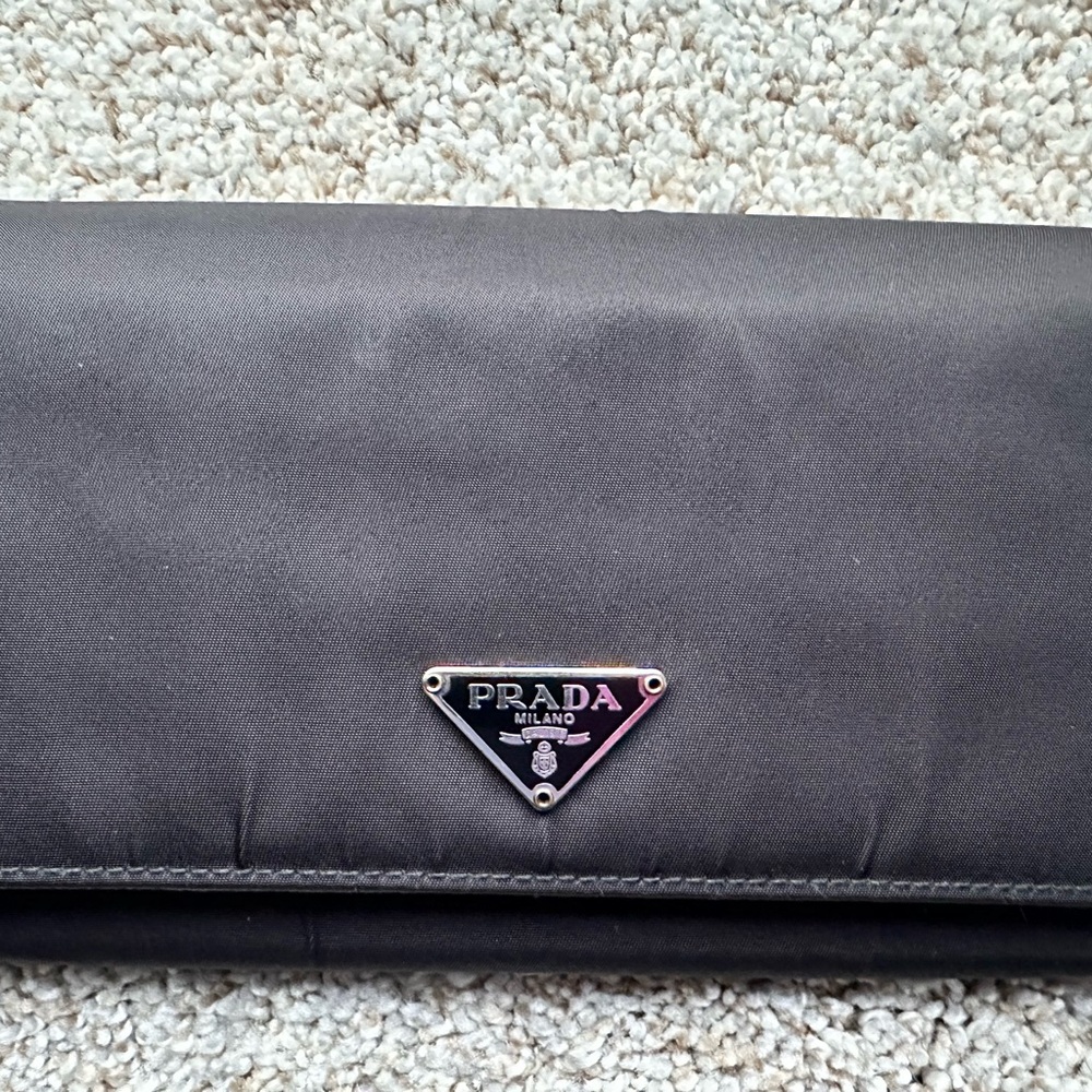 Prada Black Tessuto Nylon Wallet